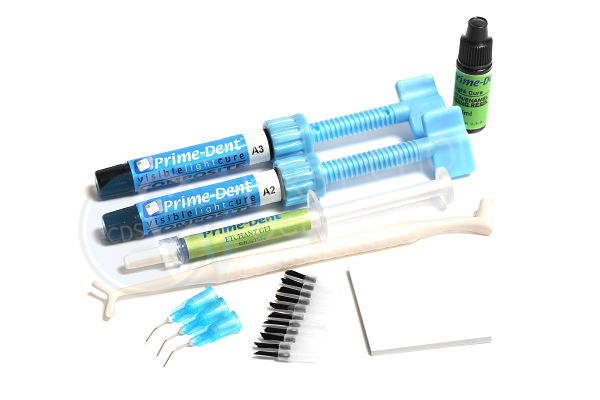 Prime-Dent Dental Hybrid Light Cure Composite - 4.5g Syringe, Choose Your Shade (A1-A3.5, B1-B2, C1, Opaque)
