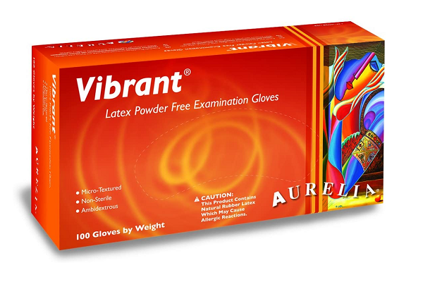 Aurelia Vibrant Latex Powder Free Gloves | First Choice Dental Supplies