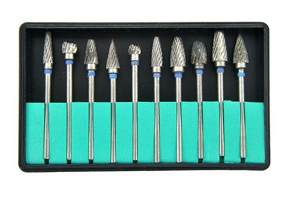 House Brand Tungsten Steel Carbide Dental Lab Burs - (Set of 10)