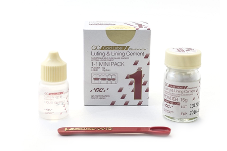 GC Gold Label Fuji I Mini Self-Curing Glass Ionomer Luting Cement Light Yellow 2580 - First Choice Dental Supplies 1
