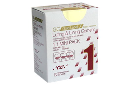 GC Gold Label Fuji I Mini Self-Curing Glass Ionomer Luting Cement Light Yellow 2580 - First Choice Dental Supplies