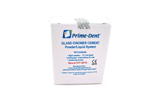Prime-Dent Permanent Dental Glass Ionomer Luting Cement Kit for Crowns 010-020 - First Choice Dental Supplies
