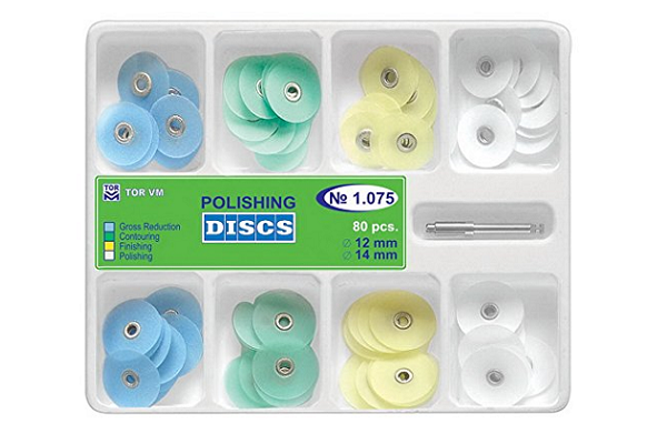 House Brand Composite Polishing Finishing Discs Kit - Universal 80Pcs Assorted (12mm and 14mm plus Mandrel)