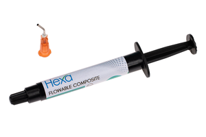 Hexa Light Cure Flowable Low Viscosity Composite 2gm Syringe - Hygedent USA