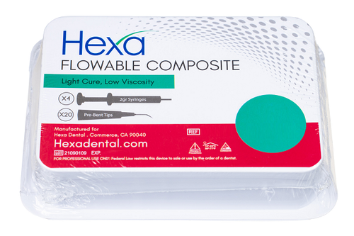 Hexa Light Cure Flowable Low Viscosity Composite Kit - Hygedent USA
