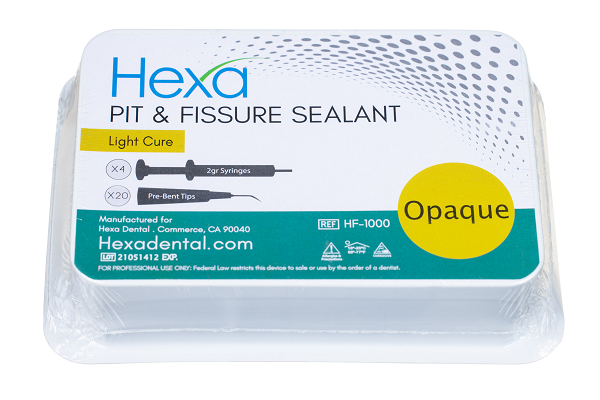 Hexa Light Cure Pit and Fissure Sealant 4 Syringe Kit - Hygedent USA