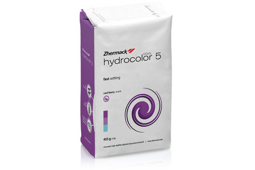 Zhermack Hydrocolor 5 Chromatic Fast Set Berry Flavor Alginate 1 lb./453g  C302120 - First Choice Dental Supplies