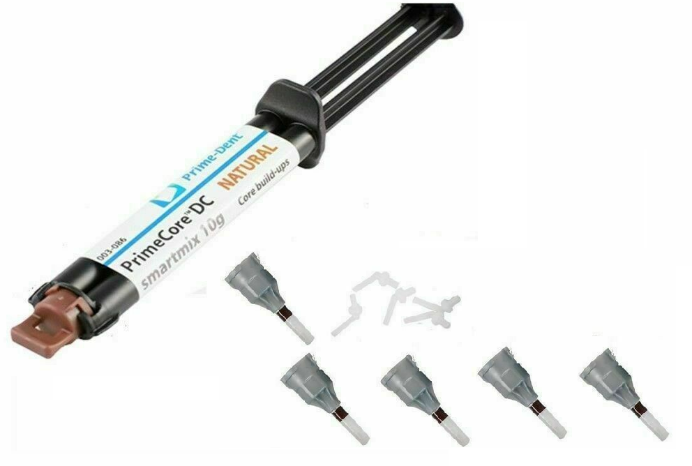 Prime-Dent Dental DC Smartmix Core Build-Up Material 10 gm Syringe 003-082 - First Choice Dental Supplies
