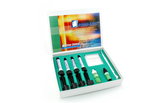 Prime-Dent Light Cure Hybrid Dental Resin Composite 4 Syringe Kit 001-014 - First Choice Dental Supplies