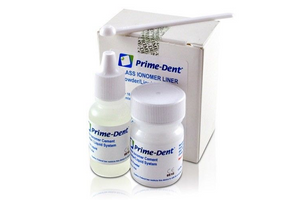 Prime-Dent Permanent Dental Glass Ionomer Liner Cement Kit for Crowns 010-020Liner