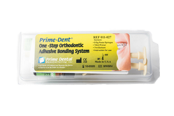 Prime-Dent Dental One Step Self Cure Orthodontic Adhesive Bonding 2 Syringe Kit