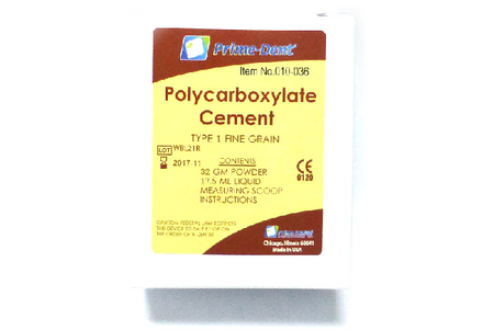 Prime-Dent Self-Cure Polycarboxylate Luting Cement for Crowns & Bridges 010-036 - First Choice Dental Supplies