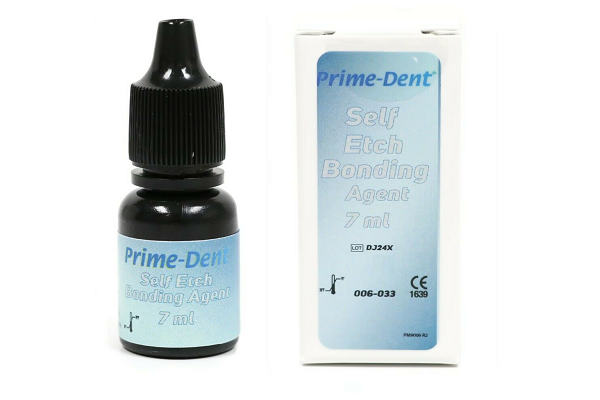 Prime-Dent Dental Light Cure Self Etching All-In-One Adhesive Bonding 7mL Bottle and Box