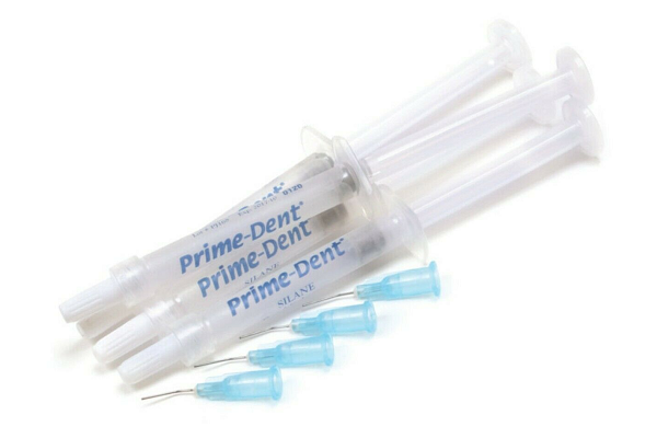 Prime-Dent Dental Silane Bond Enhancer 4 Syringe Kit with Tips