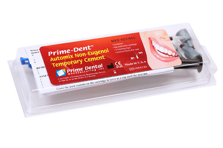 Prime-Dent Dental Non-Eugenol Automix Temporary Cement 1 Syringe Kit 023-012 - First Choice Dental Supplies