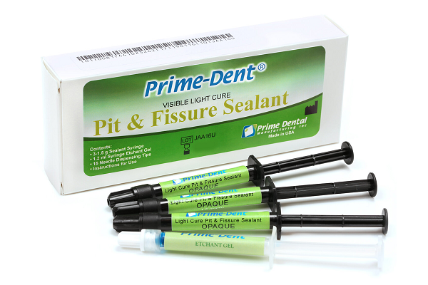 Prime-Dent Light Cure Pit & Fissure Sealant 3 Syringe Kit