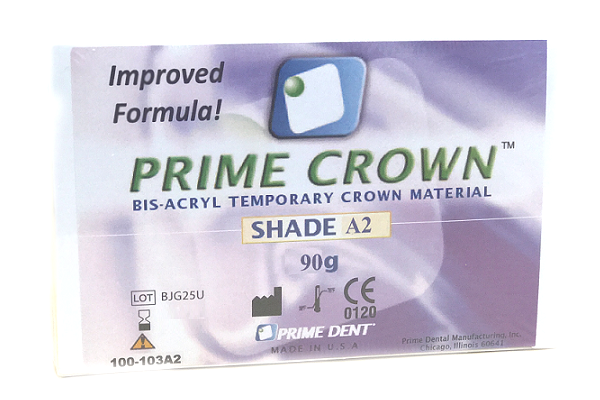 Prime-Dent Prime-Crown Temporary Crown & Bridge Material 90g w/ Tips