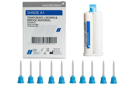 Master -Dent Dentonics Temporary Crown & Bridge Material Shade A1 Automix 50ml Cartridge Dental - First Choice Dental Supplies