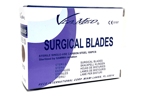 Viamed Surgical Carbon Steel Blades - #15