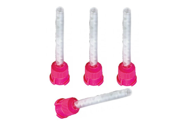 Defend High Performance Mixing Tips - Medium (5.4 mm), Pink. 48/Bag